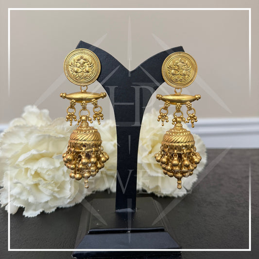 Bold and Beautiful: Statement Gold Jhumkas